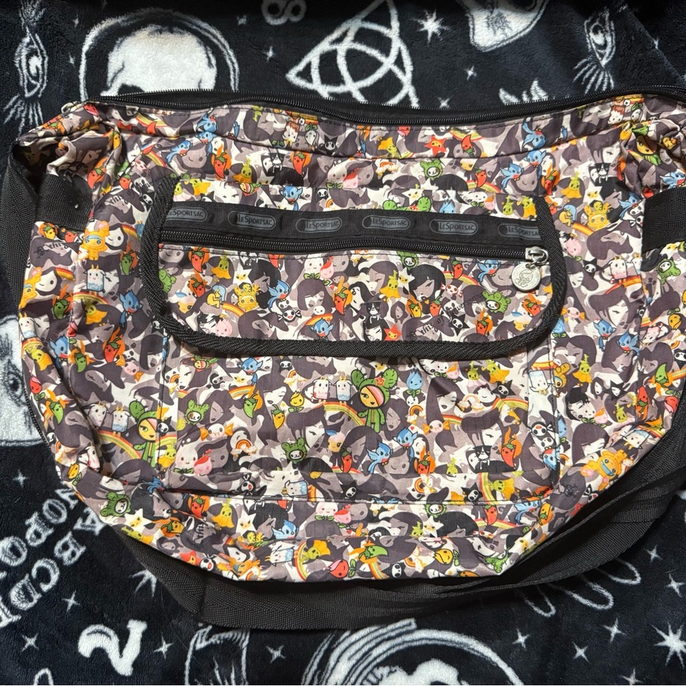 Tokidoki x le sport sac Colorful Character Print Bag